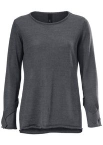 Heine, Damen Pullover, Dunkelgrau