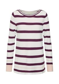 Esprit, Damen Pullover, Merlot / Wei&szlig;