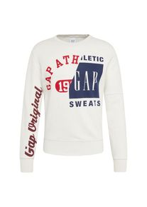 GAP, Herren Sweatshirt 'ORIGINALS LOGO CREW', Navy / Rot / Weiß