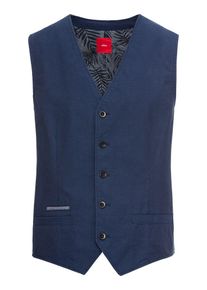 s.Oliver RED LABEL, Herren Weste 'INDOOR-WESTE', Blau