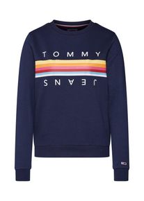 Tommy Jeans, Damen Sweatshirt 'RAINBOW', Navy / Mischfarben