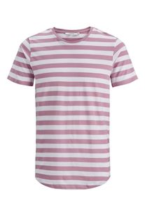 Jack & Jones JACK & JONES, Herren T-Shirt, Mauve / Wei&szlig;