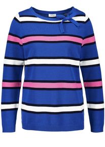 Gerry Weber, Damen Pullover, Blau / Pink / Schwarz / Wei&szlig;