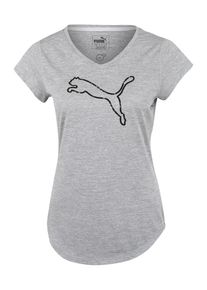 Puma, Damen Sport-Shirt 'Heather Cat', Graumeliert / Schwarz