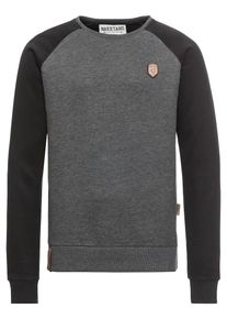 Naketano, Herren Pullover 'Jordan Rules', Anthrazit / Schwarz