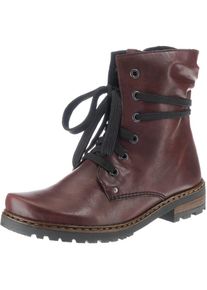 Rieker, Damen Schn&uuml;rstiefeletten, Bordeaux