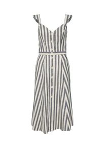 Sessun, Damen Kleid, Grau / Weiß