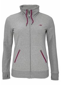 Kangaroos, Damen Sweatjacke, Graumeliert / Lila