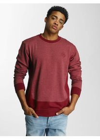 Just Rhyse, Herren Pullover Brevik im melierten Design, Rot