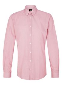 s.Oliver BLACK LABEL, Herren Slim Fit: Hemd mit Krawattenmuster, Rot / Weiß
