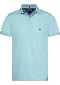 Tommy Hilfiger, Herren Poloshirt 'JELLY BEAN', Aqua