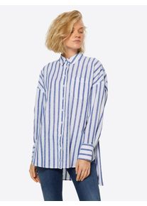 Tommy Jeans, Damen Hemd, Blau / Wei&szlig;