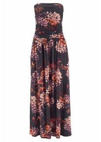 Lascana, Damen Maxikleid, Mischfarben / Schwarz