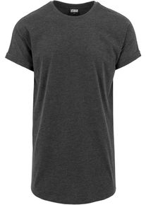 Urban Classics, Herren Long Shaped Turnup Tee, Graphit