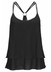 Lascana, Damen Strandtop, Schwarz
