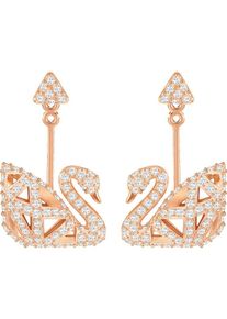 Swarovski, Damen Ohrstecker 'Facet Swan 5358058', Rosegold
