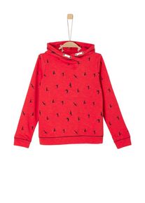 s.Oliver Junior, Mädchen Sweatshirt, Rot / Schwarz