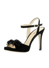 Evita, Damen Sandalette, Schwarz