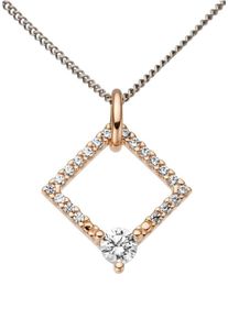 Firetti, Damen Kettenanhänger, Gold / Weiß