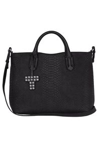 Silvio Tossi, Damen Lederhandtasche, Schwarz
