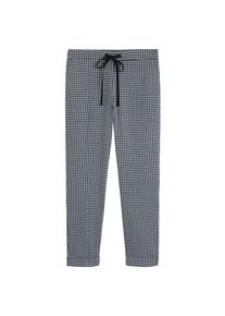 Mango, Damen Hose 'Mix', Nachtblau / Weiß