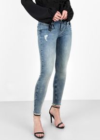 tigha, Damen Jeans 'Ania ripped hem', Blau
