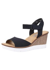 Rieker, Damen Sandalen, Braun / Schwarz