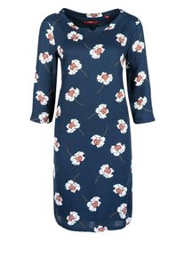 s.Oliver RED LABEL, Damen Web-Kleid, Blau / Rot / Weiß