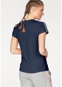 adidas Performance, Damen T-Shirt 'ESSENTIALS 3S SLIM TEE', Marine