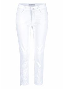 MAC, Damen 7/8-Jeans 'Angela Zip', Weiß