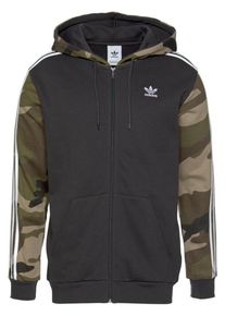 adidas originals, Herren Sweatjacke, Khaki / Schwarz / Wei&szlig;