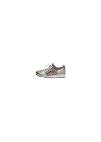Caprice, Damen Sneakers, Silbergrau / Altrosa