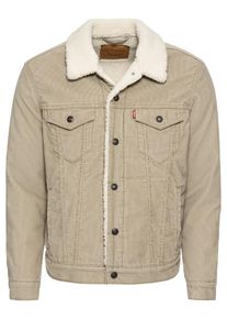 Levi's LEVI'S, Herren Jeansjacke 'TYPE 3 SHERPA TRUCKER', Dunkelbeige