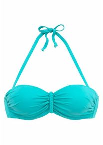Buffalo, Damen Bügel-Bandeau-Top 'Happy', Türkis