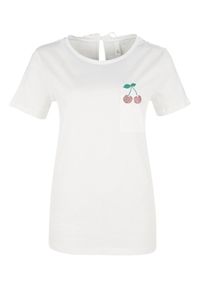 Q/S Designed By, Damen Jerseyshirt, Wei&szlig;