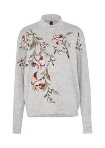 Y.A.S, Damen Pullover mit langen &Auml;rmeln, Grau