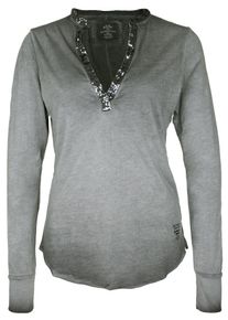 Better Rich, Damen Longsleeve 'Stand Up', Oliv