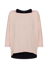 Only, Damen Shirt 'onlALBERTA', Rosa / Schwarz