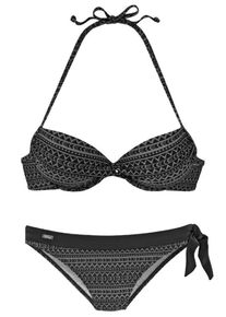 Lascana, Damen Bikini, Stone / Schwarz
