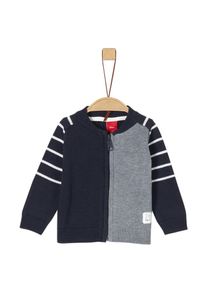 s.Oliver Junior, Strickjacke, Nachtblau / Graumeliert / Weiß