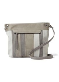 Tom Tailor, Damen Hobo-Tasche 'Cintia', Grau / Taupe / Weiß