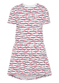 name it, M&auml;dchen Kleid, Blau / Melone / Wei&szlig;
