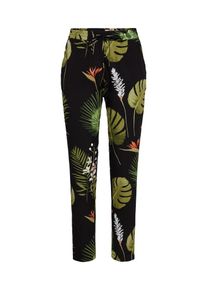 Only, Damen Hose 'onlNOVA PANT AOP WVN', Hellgr&uuml;n / Schwarz