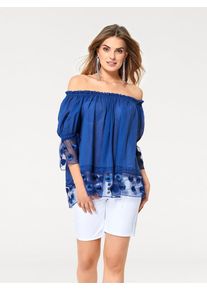 Heine, Damen Bluse, Royalblau