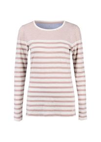BASEFIELD, Damen Langarmshirt, Rosa / Naturweiß
