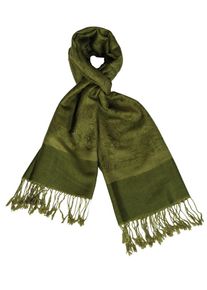 Silvio Tossi, Damen Schal, Khaki / Grasgrün