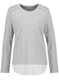 Gerry Weber, Damen T-Shirt, Graumeliert / Wei&szlig;