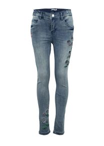 name it, M&auml;dchen Jeans 'NKFPOLLY 7/8 DNMBALIKKA', Blue Denim