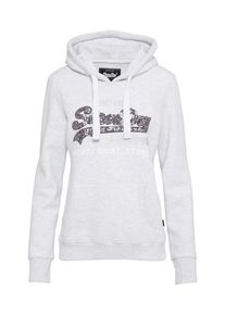 Superdry, Damen Pullover, Silber / Weißmeliert