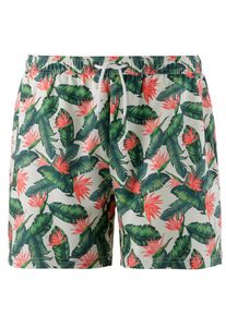 Maui Wowie, Herren Badeshorts, Grasgrün / Koralle / Weiß